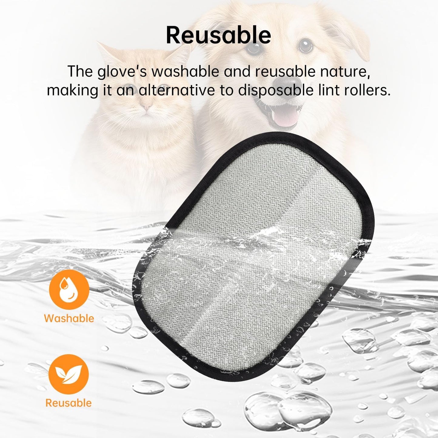 Pet Hair Remover Grooming Glove