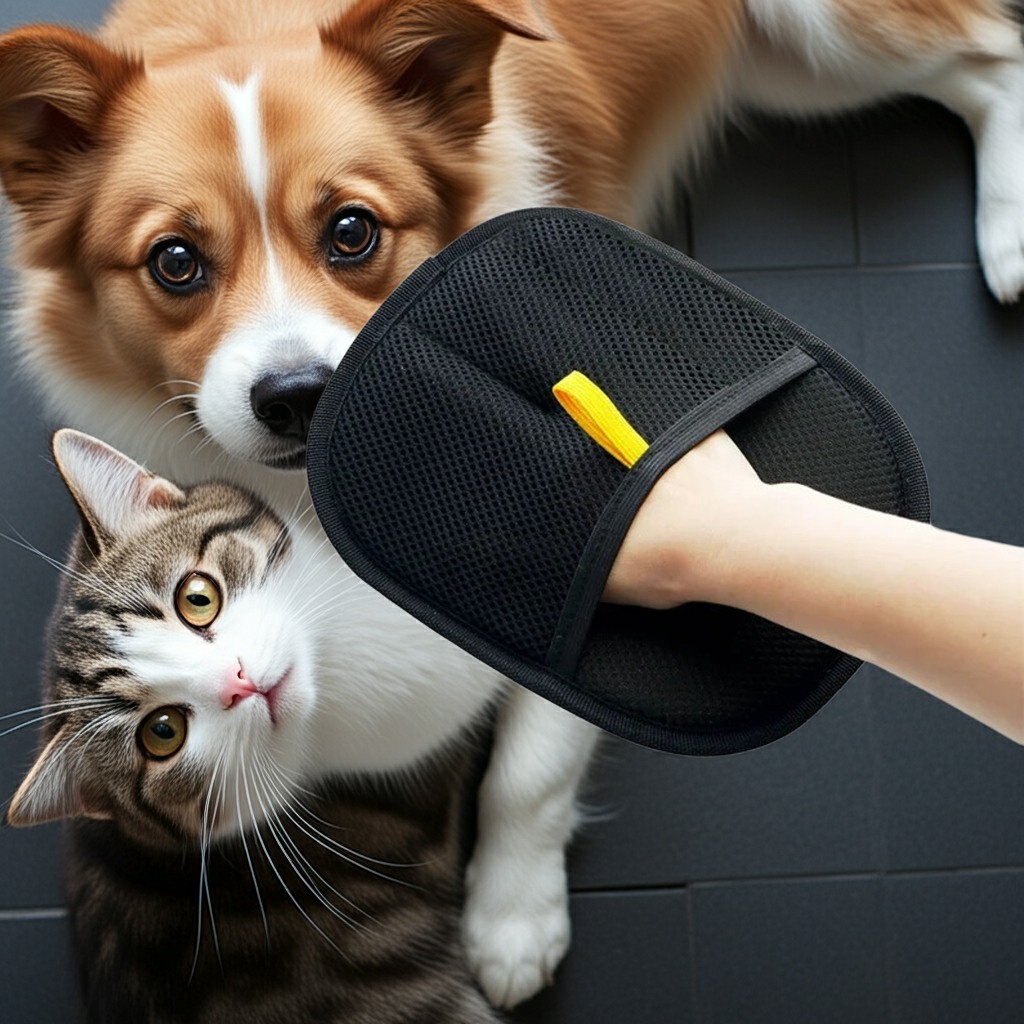 Pet Hair Remover Grooming Glove